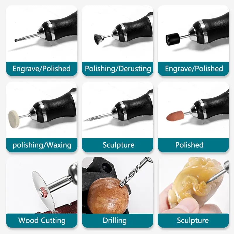 Elektrischer Gravurstift - Combo Set