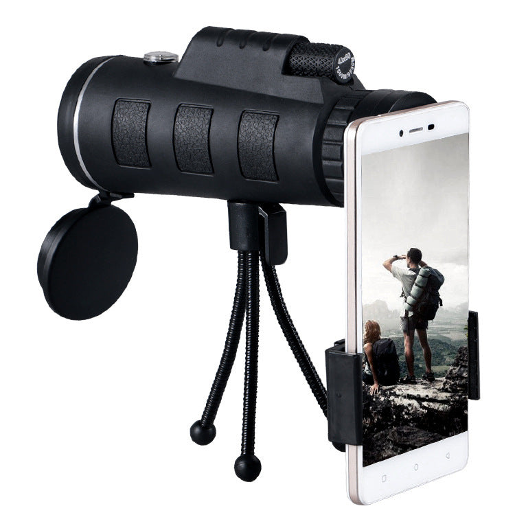 Monocular telescope - Phone holder included - With tripod