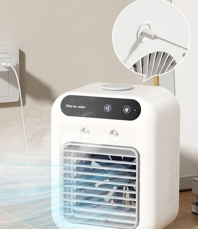 Air conditioner with cooler fan