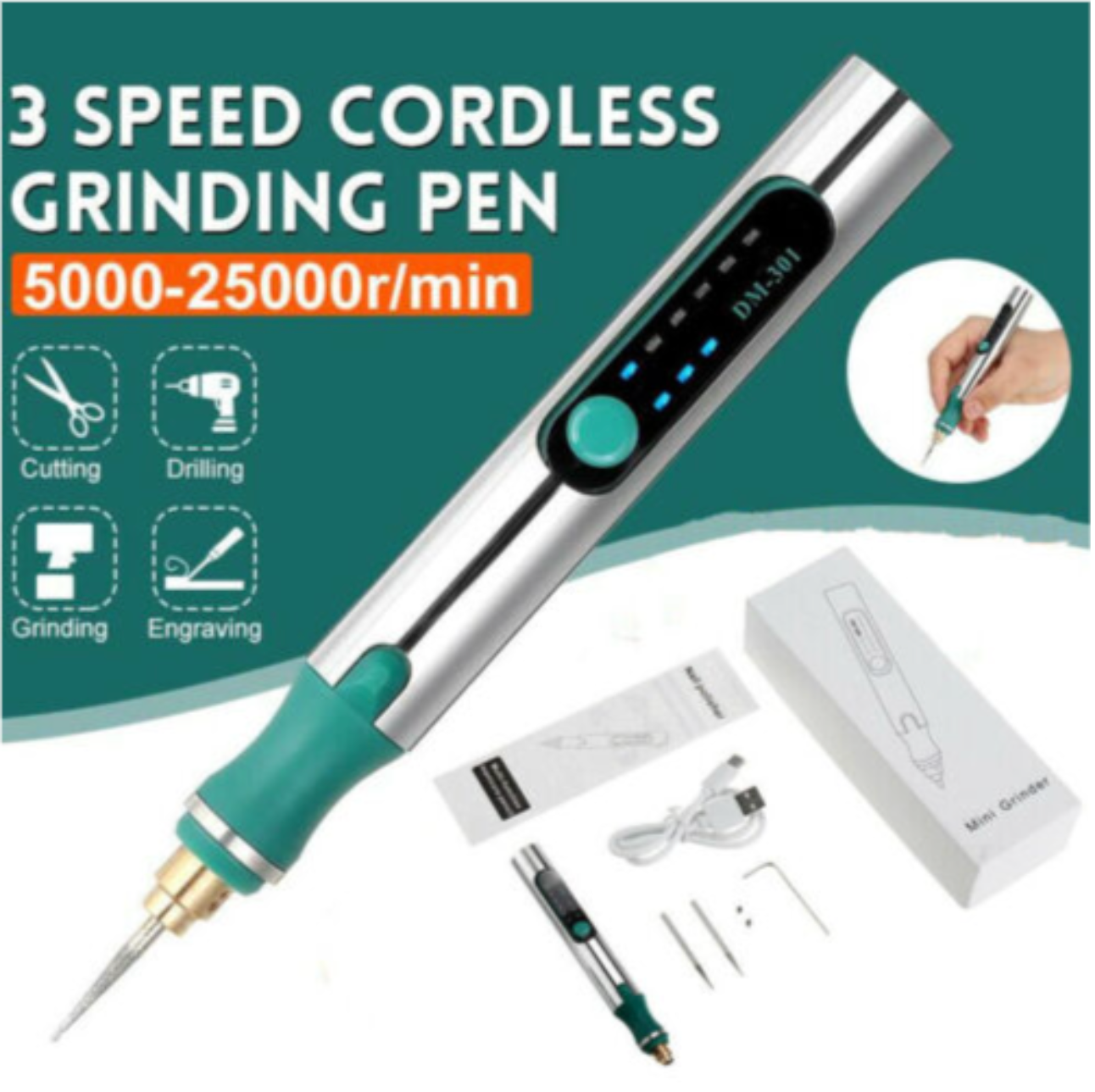Elektrischer Gravurstift - Combo Set