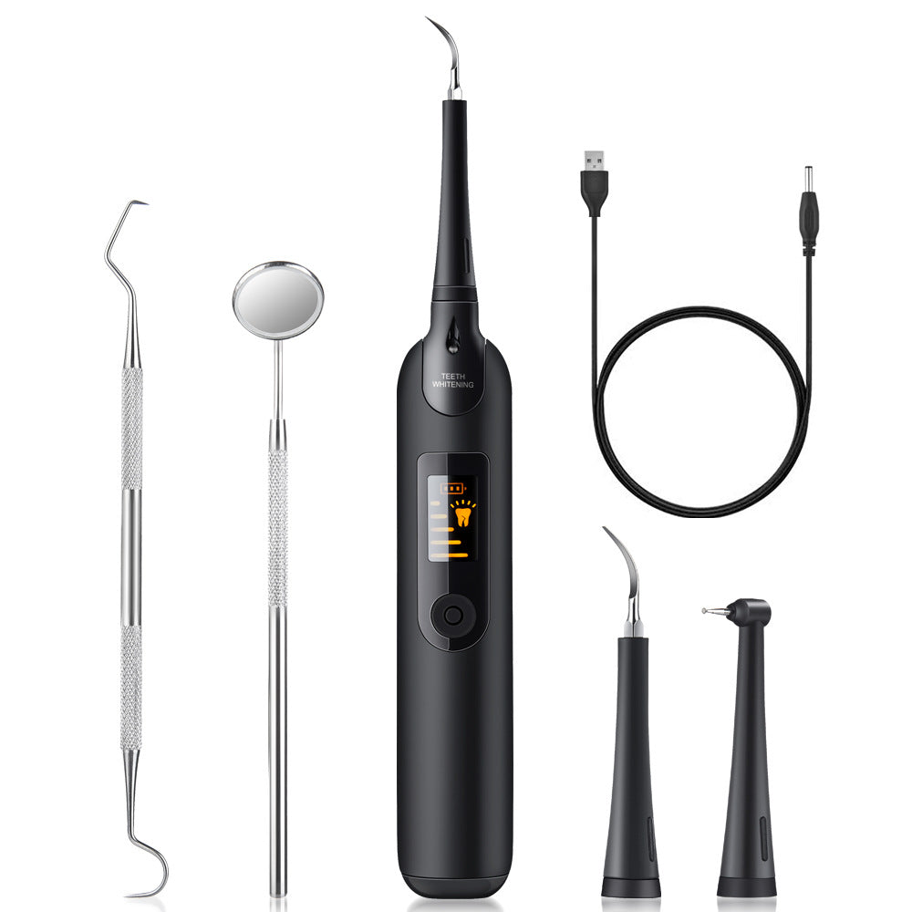 Ultrasonic dental scaler - With LED screen and accessories