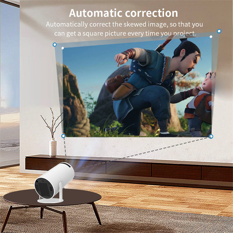 Smart HD Portable Projector - Automatic Focus - WiFi 2.4/5G - 4K HD - Bluetooth