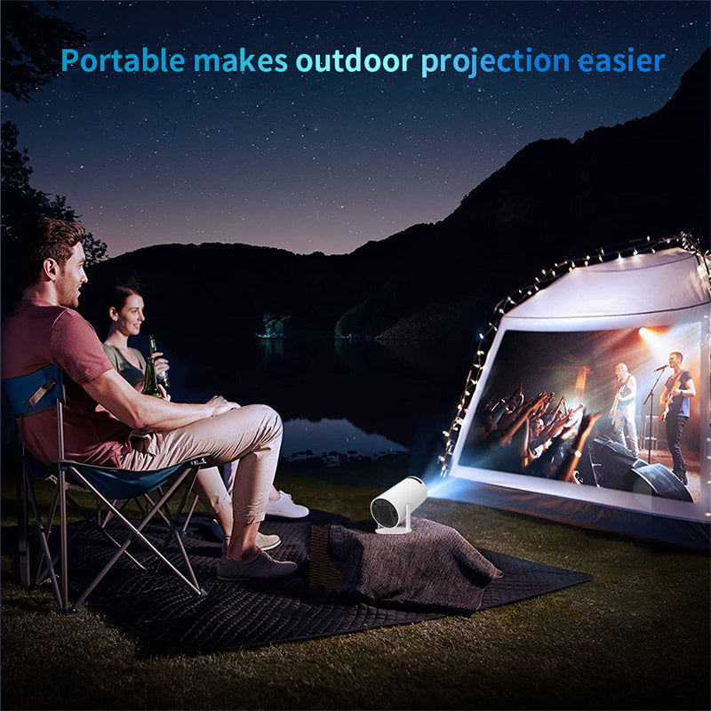 Projecteur portable Smart HD - Focus automatique - WiFi 2.4/5G - 4K HD - Bluetooth