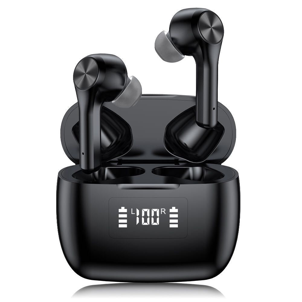 HD Stereo Bluetooth headphones with LCD Display and Noise Canceling