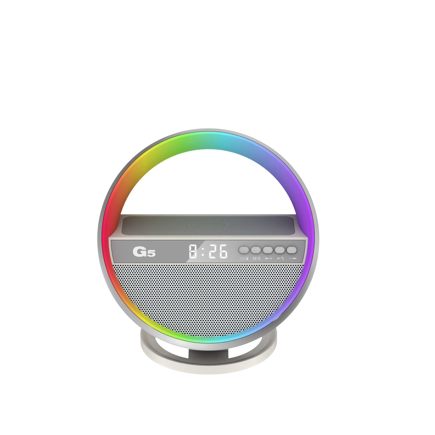 RGB Smart Lamp - Wireless Charger - Speaker - Bluetooth APP Control