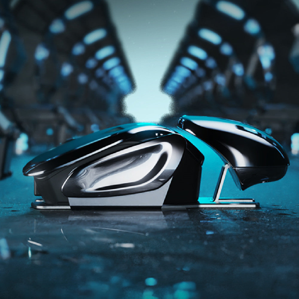 Souris métallique ergonomique sans fil