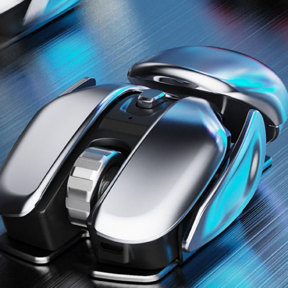 Souris métallique ergonomique sans fil