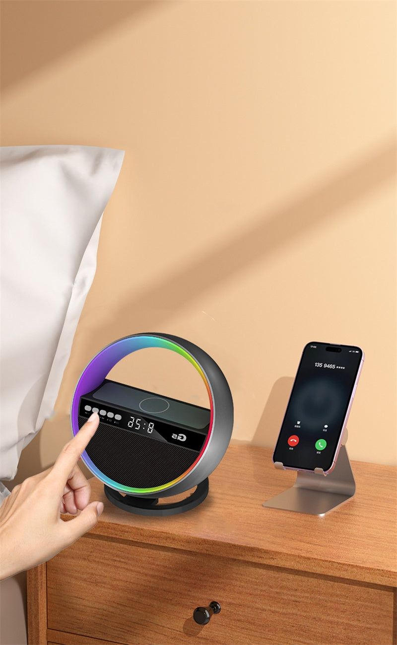 RGB Smart Lamp - Wireless Charger - Speaker - Bluetooth APP Control