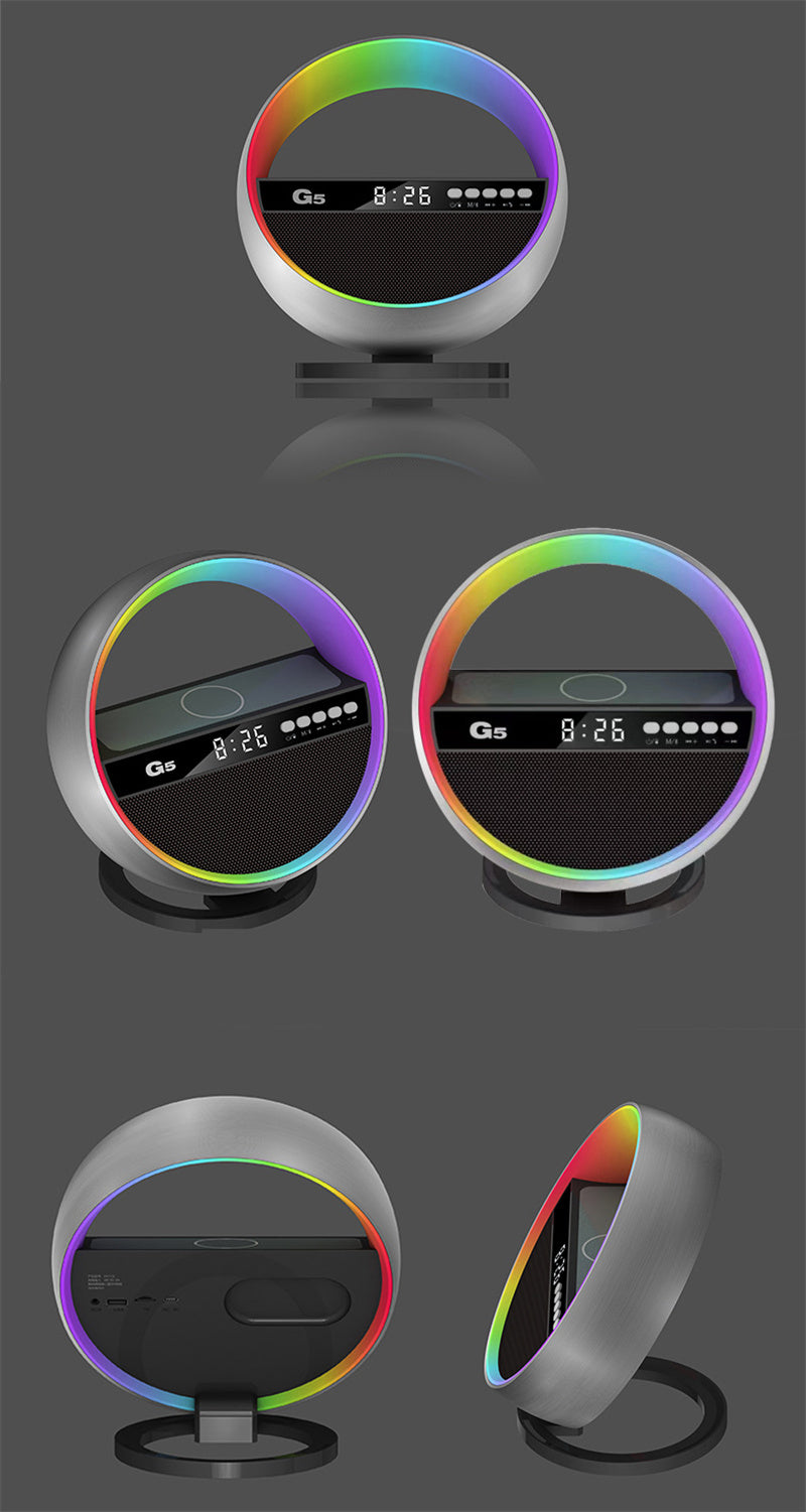 RGB Smart Lamp - Wireless Charger - Speaker - Bluetooth APP Control