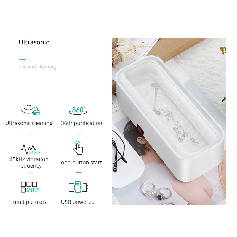 Ultrasonic cleaning machine for glasses, jewelry, etc.