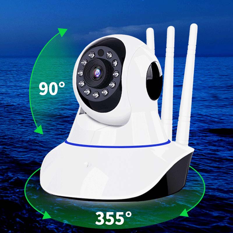 Caméra de surveillance infrarouge IP Wireless 1080p - Vision nocturne