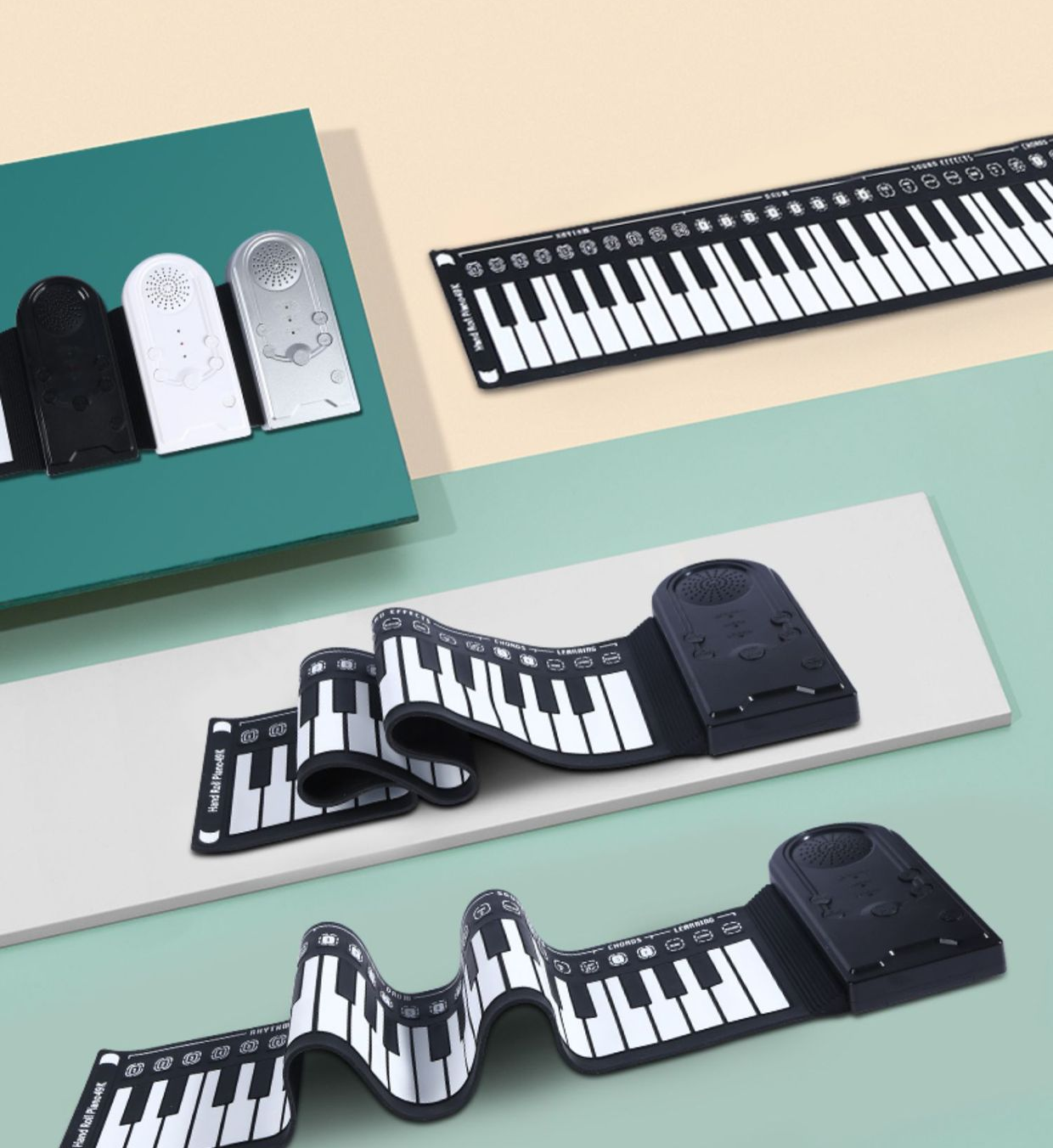 Portable Roll Up Piano with Speaker