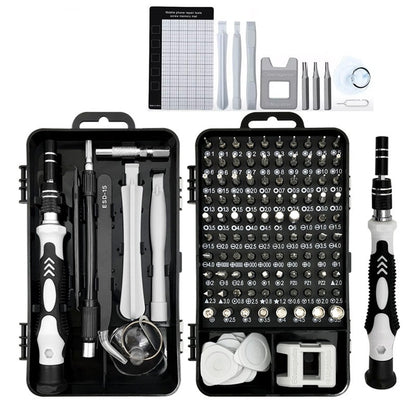 Mini-Präzisions-Schraubendreher-Set – 123-teilig – Chrom-Vanadium – Top-Qualität