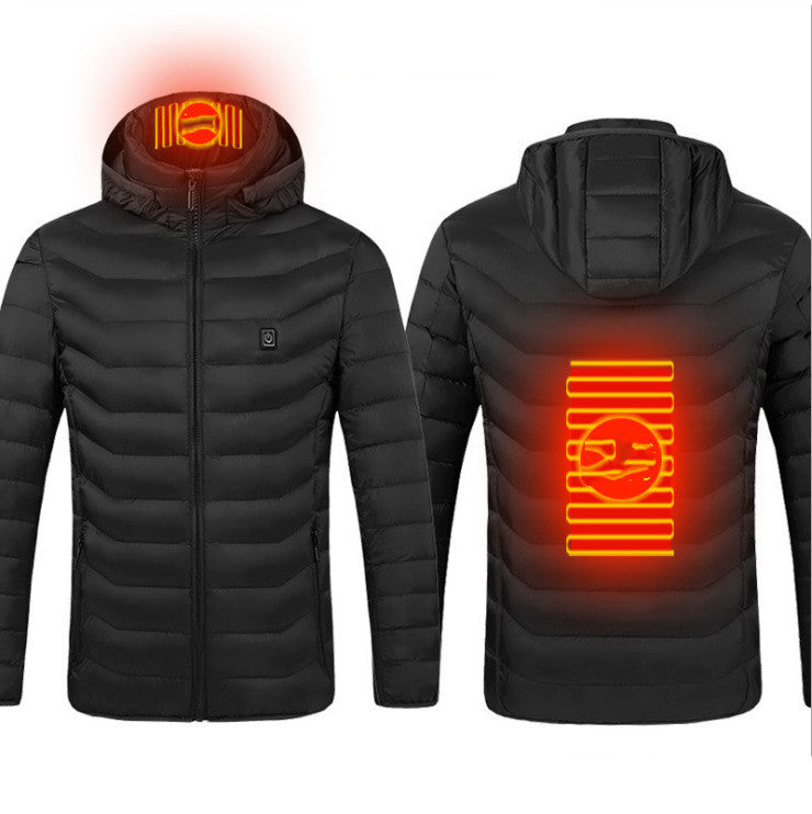 USB Beheizte Jacke - Unisex - Washbar - 9 Heizzonen