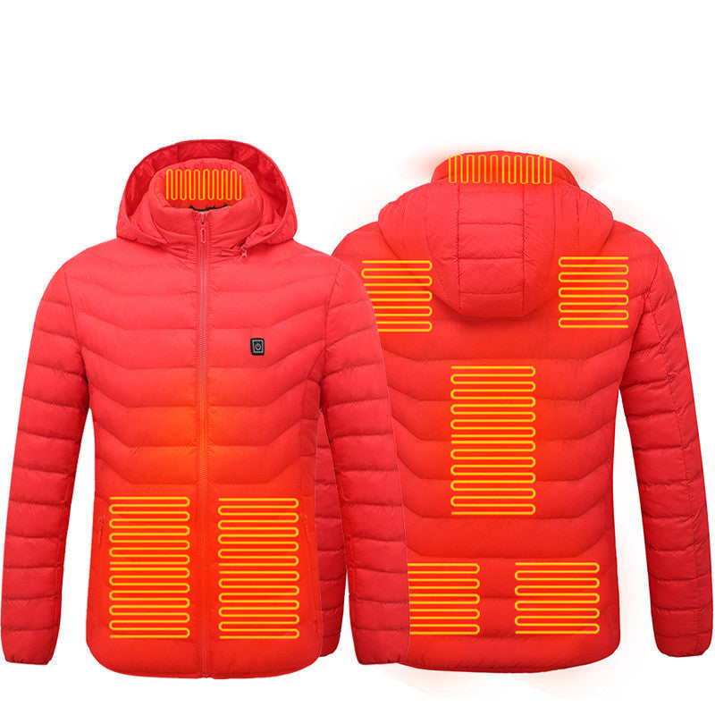 USB Beheizte Jacke - Unisex - Washbar - 9 Heizzonen