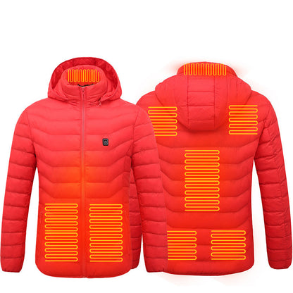 USB Beheizte Jacke - Unisex - Washbar - 9 Heizzonen