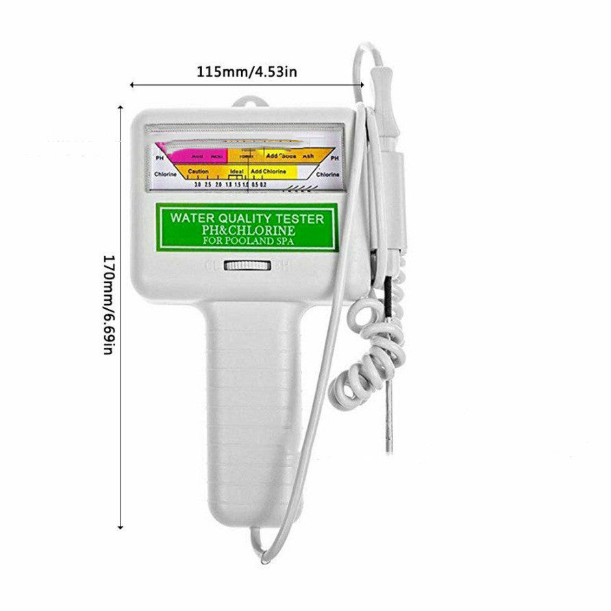 PH and EC chlorine meter - Check water quality - 2 in 1 version