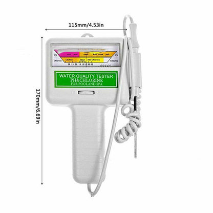 PH and EC chlorine meter - Check water quality - 2 in 1 version