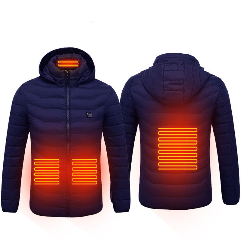 USB Beheizte Jacke - Unisex - Washbar - 9 Heizzonen