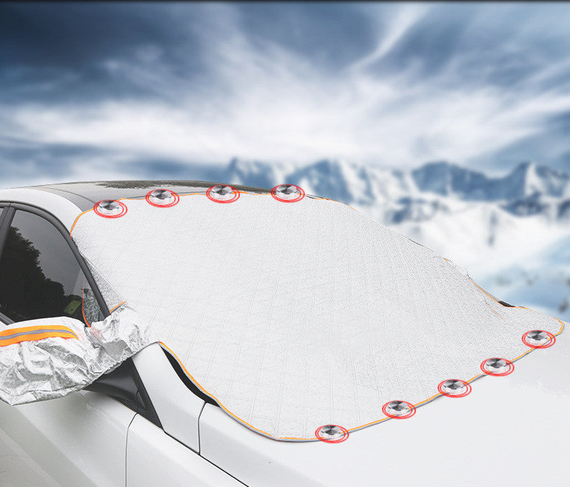 Magnetic car anti-snow cover