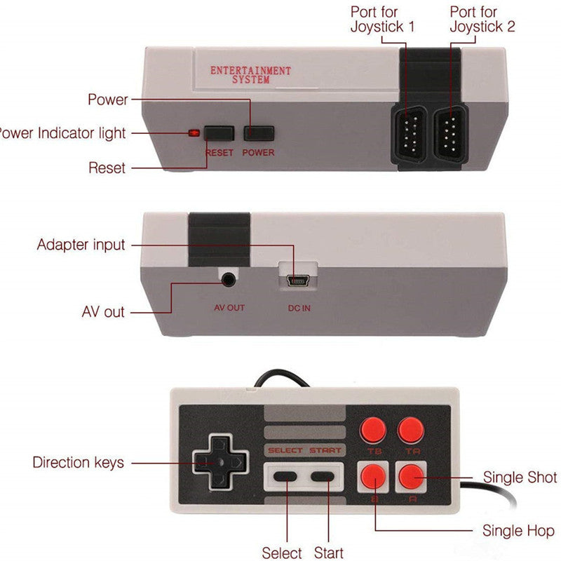 Retro video 620 games console