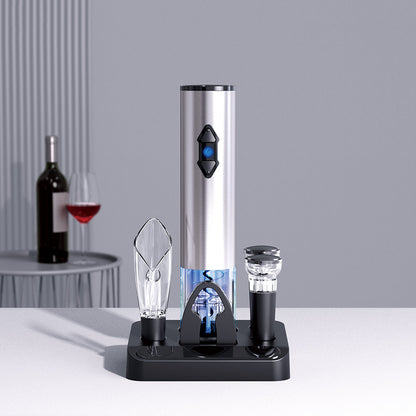 Ensemble tire-bouchon à vin électrique