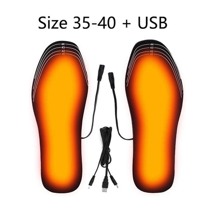 USB heated insoles