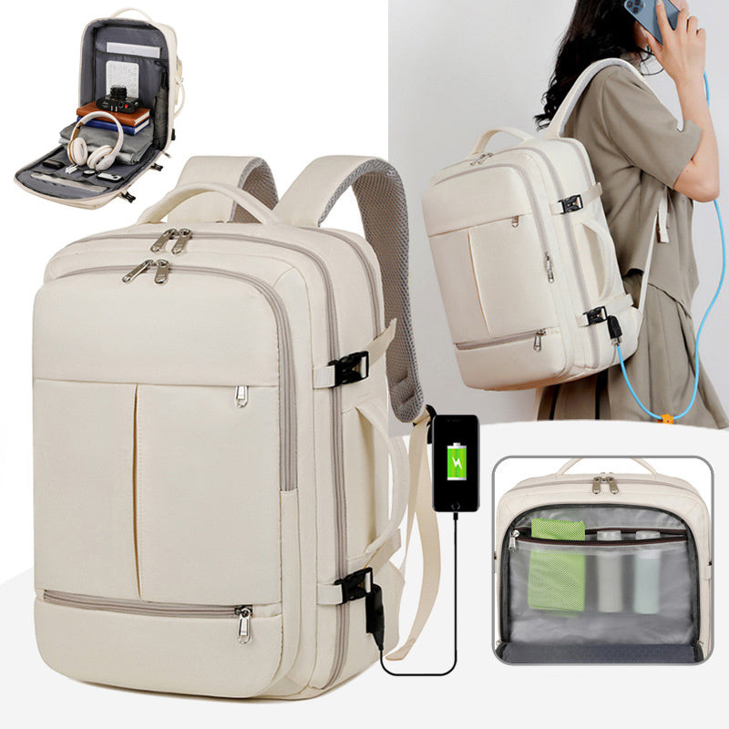 USB Rucksack mit Diebstahlsicherung und Ladegerät – Wasser Resistant