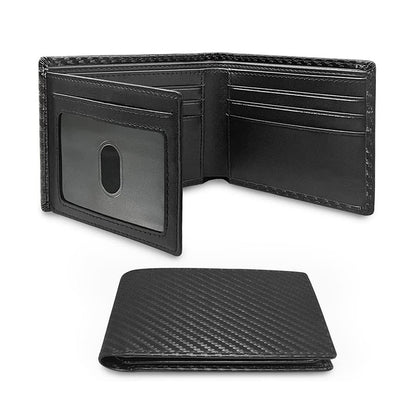 High Class Wallet - Leather - Carbon fiber - Top Design