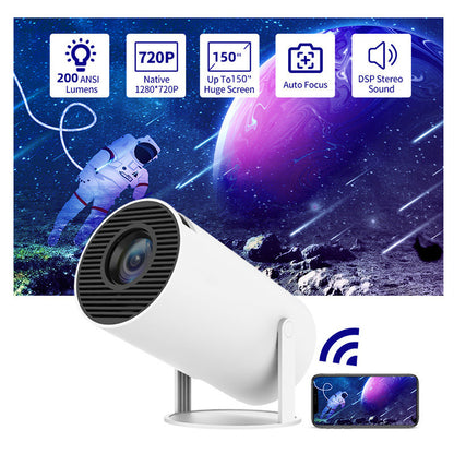 Intelligenter tragbarer HD-Projektor – Automatischer Fokus – WiFi 2.4/5G – 4K HD – Bluetooth