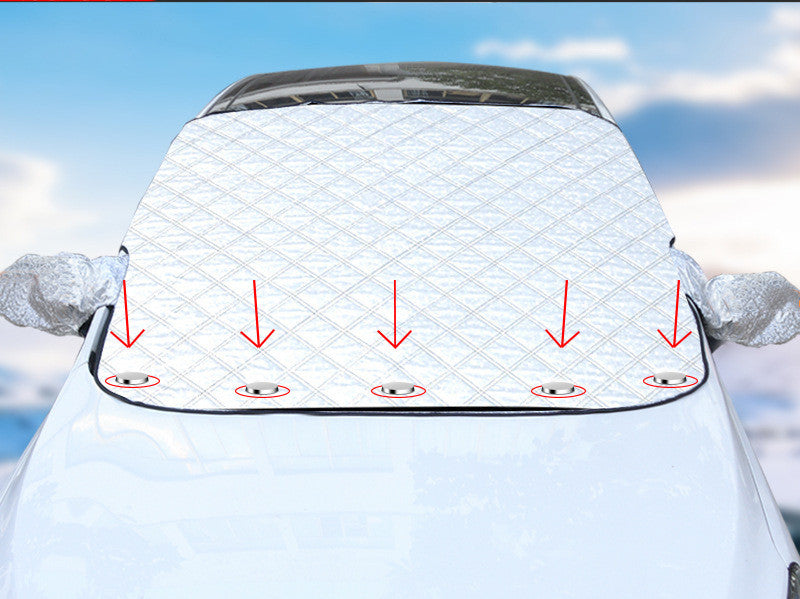 Magnetic car anti-snow cover