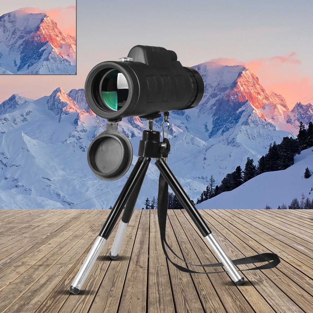 Monocular Telescope - inklusive Smartphone-Halter - Mit Tripod