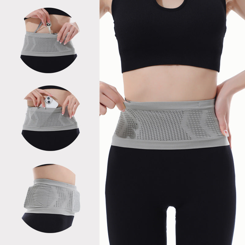 Sac de sécurité de taille de course invisible respirant multifonctionnel