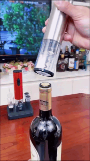 Ensemble tire-bouchon à vin électrique