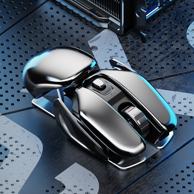 Souris métallique ergonomique sans fil