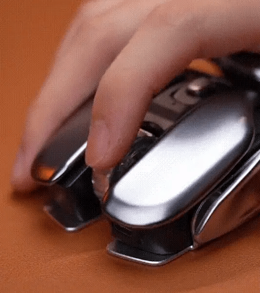 Souris métallique ergonomique sans fil